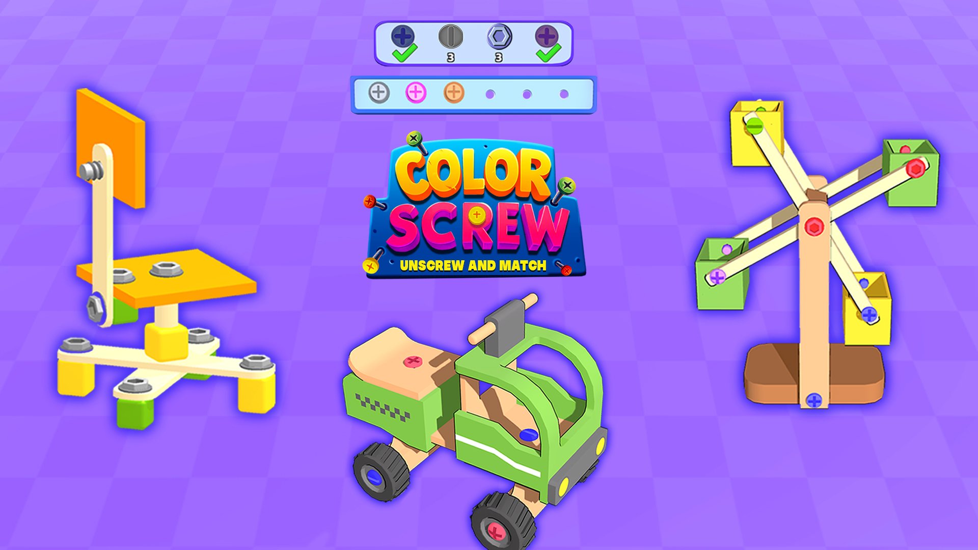 Color Screw: Unscrew & Match - Free Online Game